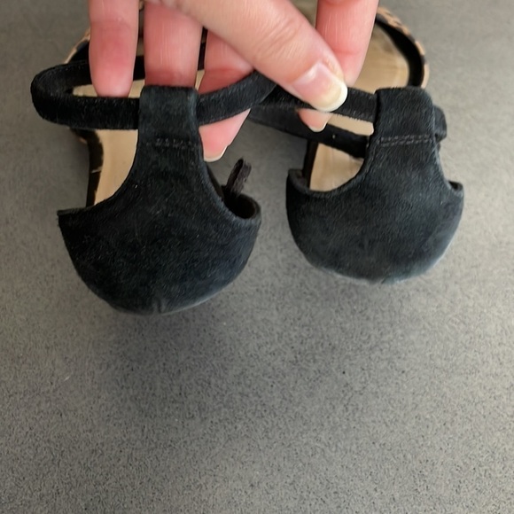 Gap faux suede leopard print dorsay flat - Picture 4 of 8